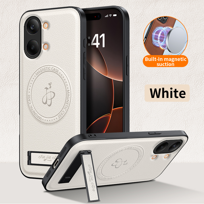 Camera Leather Case - Luxuriöse Leder-Handyhülle mit Standfunktion für Xiaomi