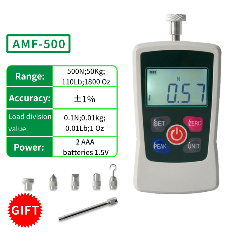Analog Meter Gauge - AMF-500 50KG 110Lb 1800Oz Digitales Kraftmessgerät
