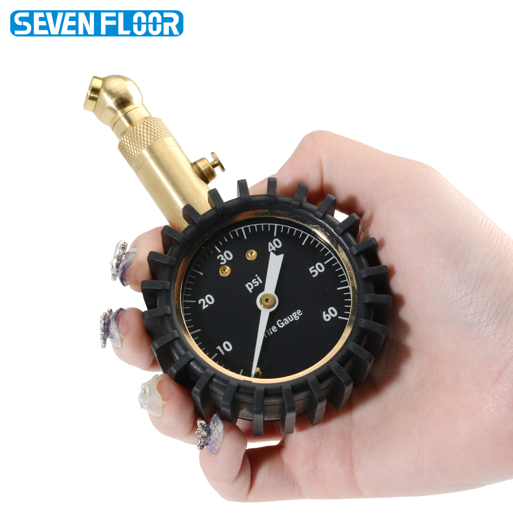 Analog Meter Gauge - 0-60 PSI Reifendruckmesser mit 2-Zoll-Zifferblatt, mechanischer
