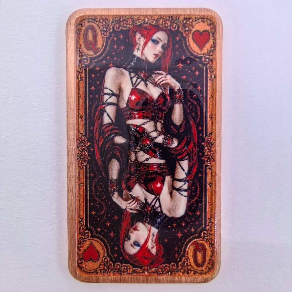 Vintage Collectible Playing Cards - 1oz .999 Feiner Kupferbarren Poker-Spielkarte Herzkönigin