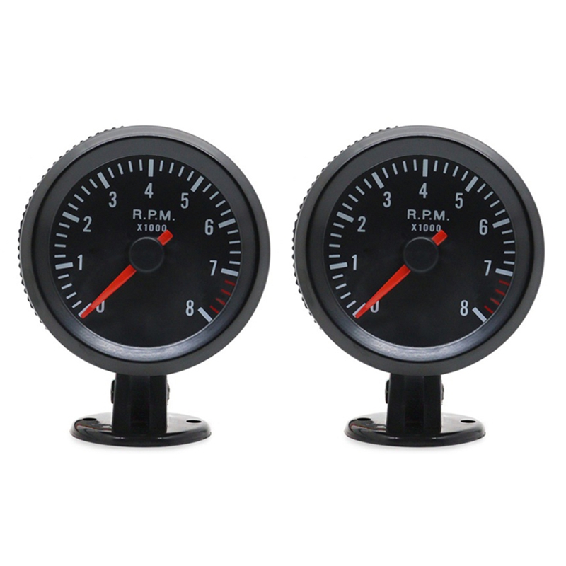 Analog Meter Gauge - 2 Stück 2 Zoll 52mm Auto-Tachometer