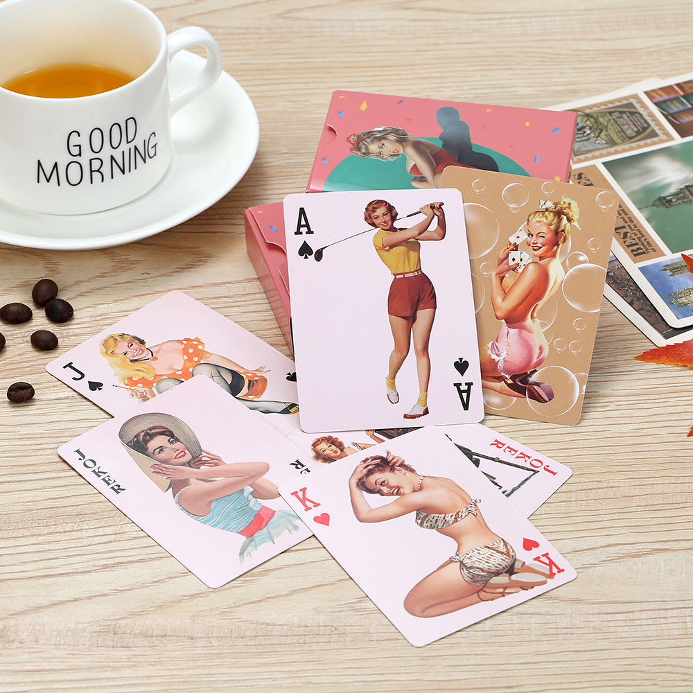Vintage Collectible Playing Cards - Vintage Sexy Bikini Beauty Spielkarten, süße