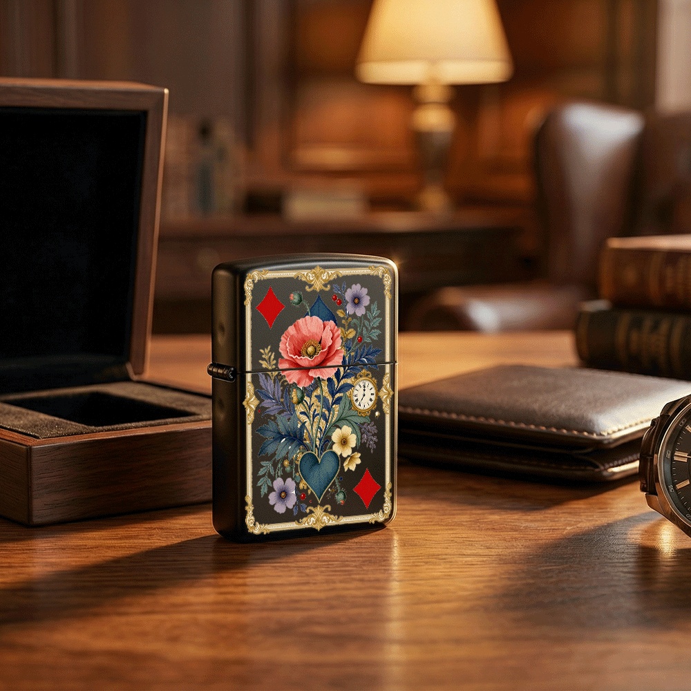 Vintage-Feuerzeug im verzierte – Vintage Collectible Playing Cards Bewertung und Preis