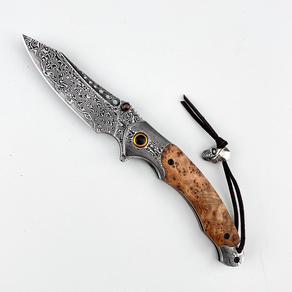 Hochhärte Damastmuster Klappme – Vintage Collectible Pocket Knives Bewertung und Preis