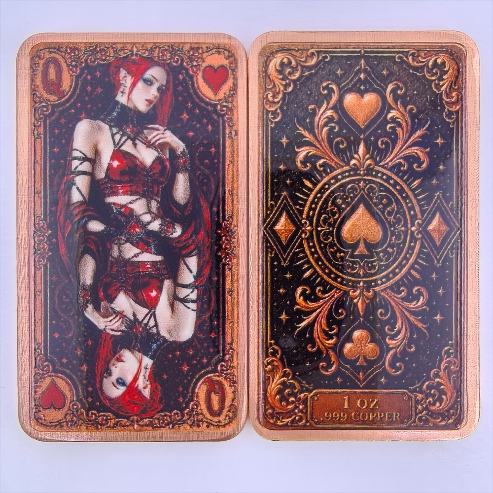1oz .999 Feiner Kupferbarren P – Vintage Collectible Playing Cards Bewertung und Preis