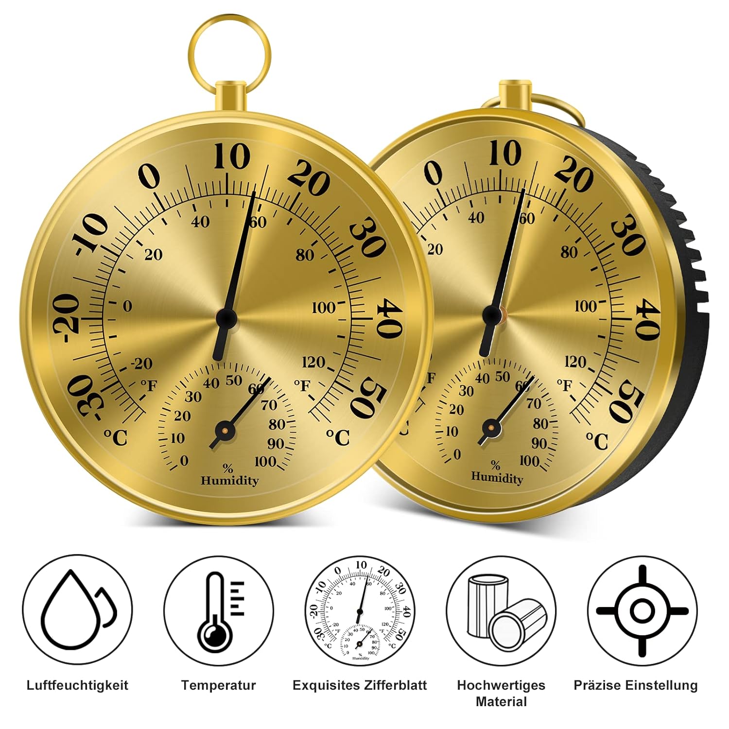 10 cm Wandthermometer-Hygromet – Analog Meter Gauge Bewertung und Preis