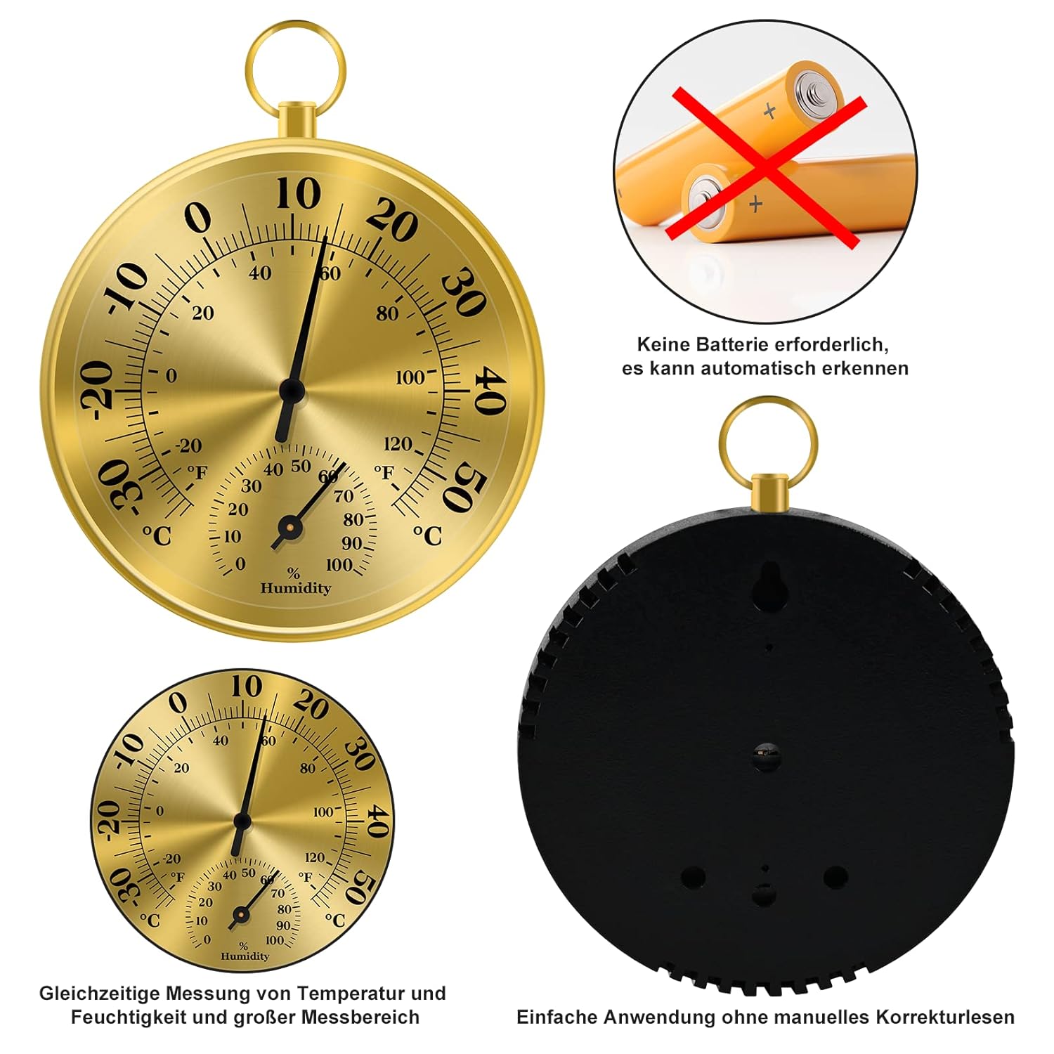 10 cm Wandthermometer-Hygromet – Analog Meter Gauge Bewertung und Preis