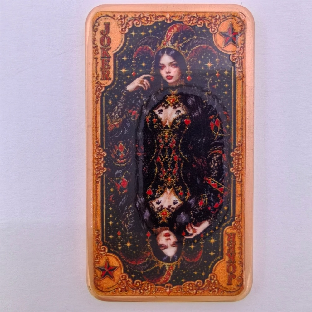1oz .999 Feinkupferbarren Poke – Vintage Collectible Playing Cards Bewertung und Preis