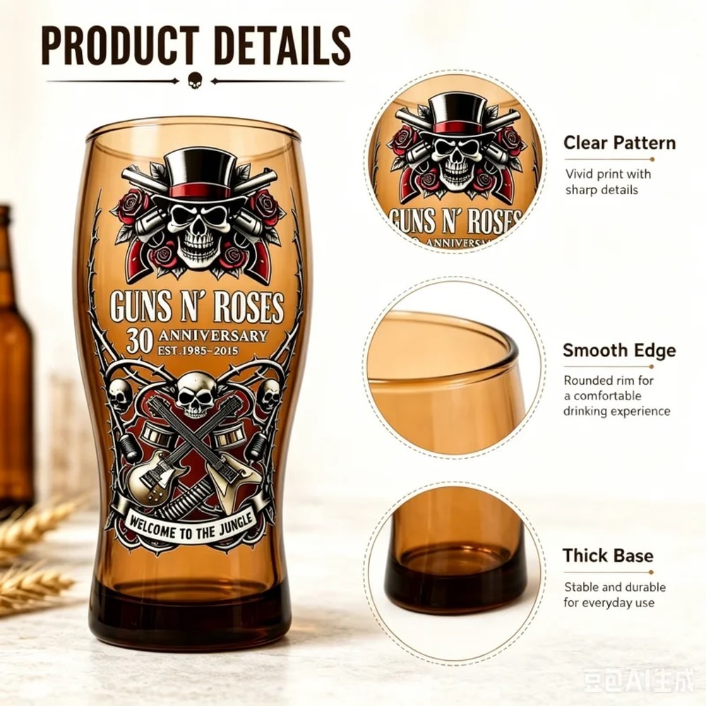 Guns N' Roses Gedenk-Bierkrug  – Vintage Collectible Guns Bewertung und Preis