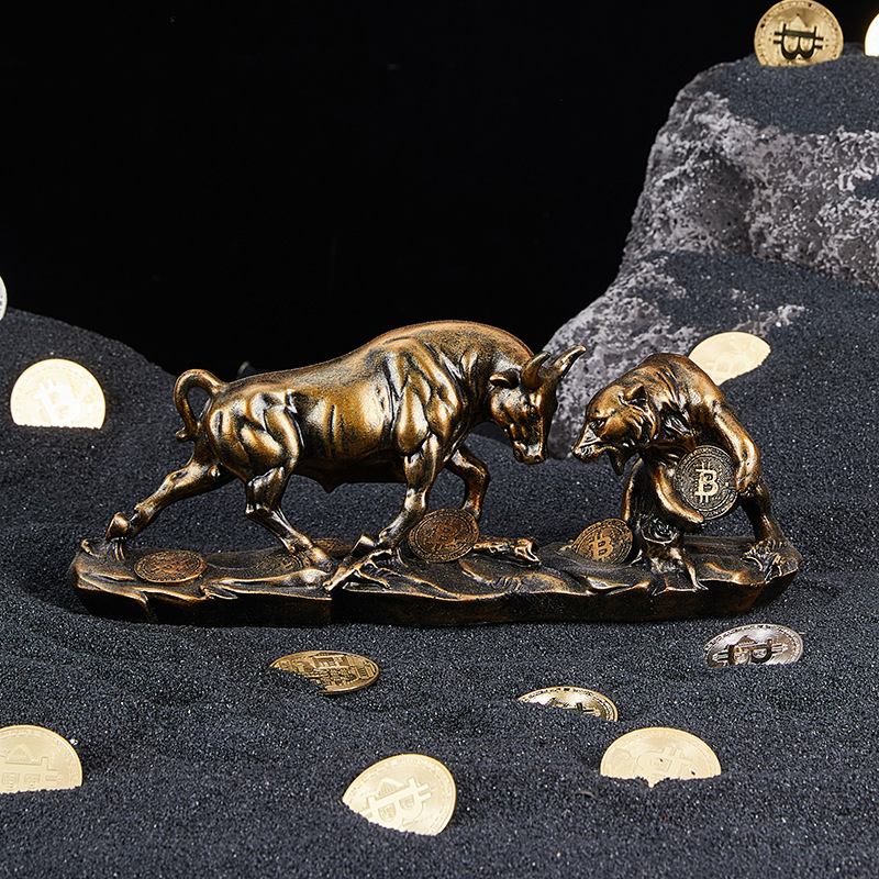 Feng Shui Bären-Bullen-Statue  – Vintage Collectible Bears Bewertung und Preis