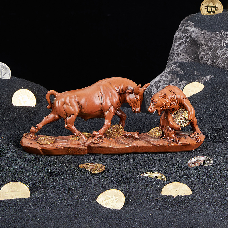 Feng Shui Bären-Bullen-Statue  – Vintage Collectible Bears Bewertung und Preis