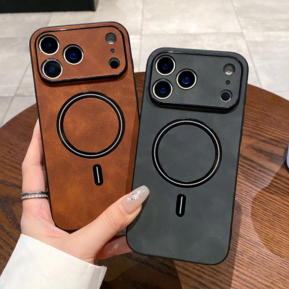Matte Schaffell-Leder-Magnethü – Camera Leather Case Bewertung und Preis
