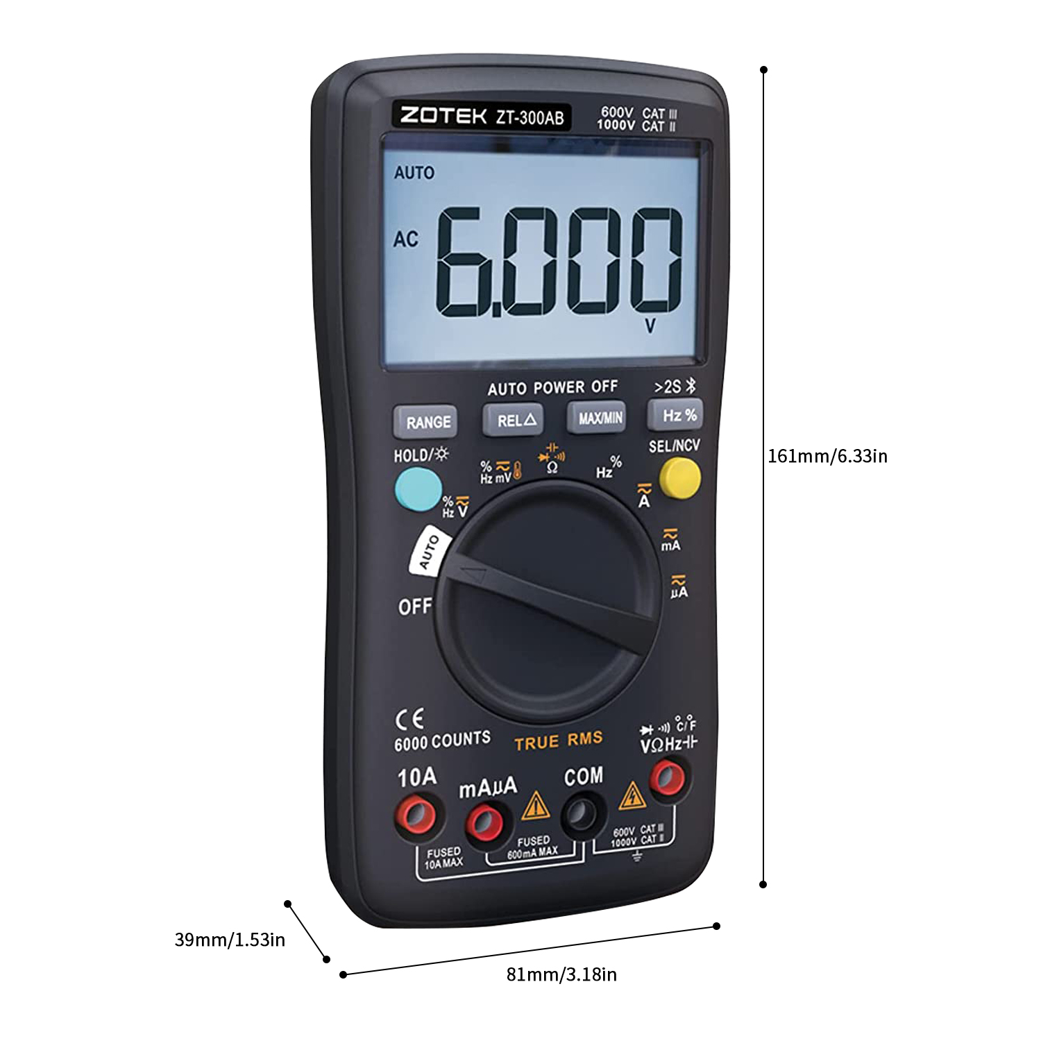ZOYI 300AB Digital Multimeter  – Analog Meter Gauge Bewertung und Preis