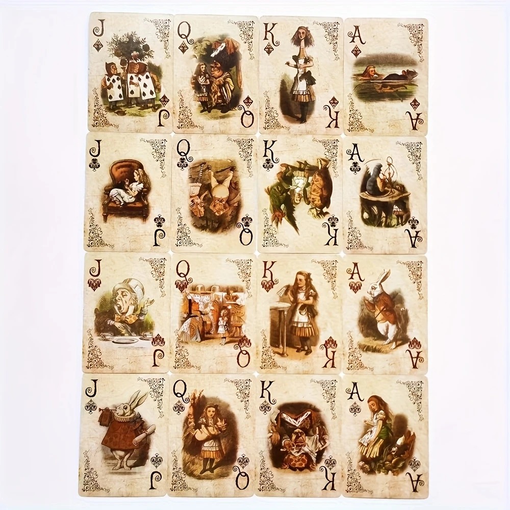 54 Stück Alice Vintage Paper P – Vintage Collectible Playing Cards Bewertung und Preis