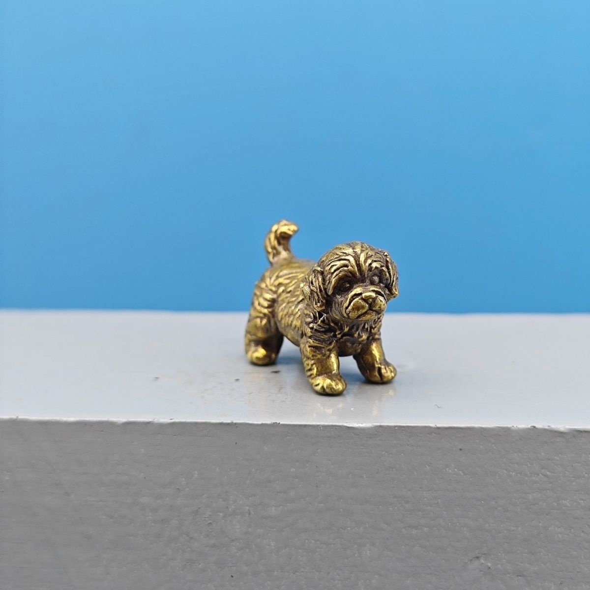 Mini-Messing-Hundestatue Franz – Vintage Collectible Bears Bewertung und Preis