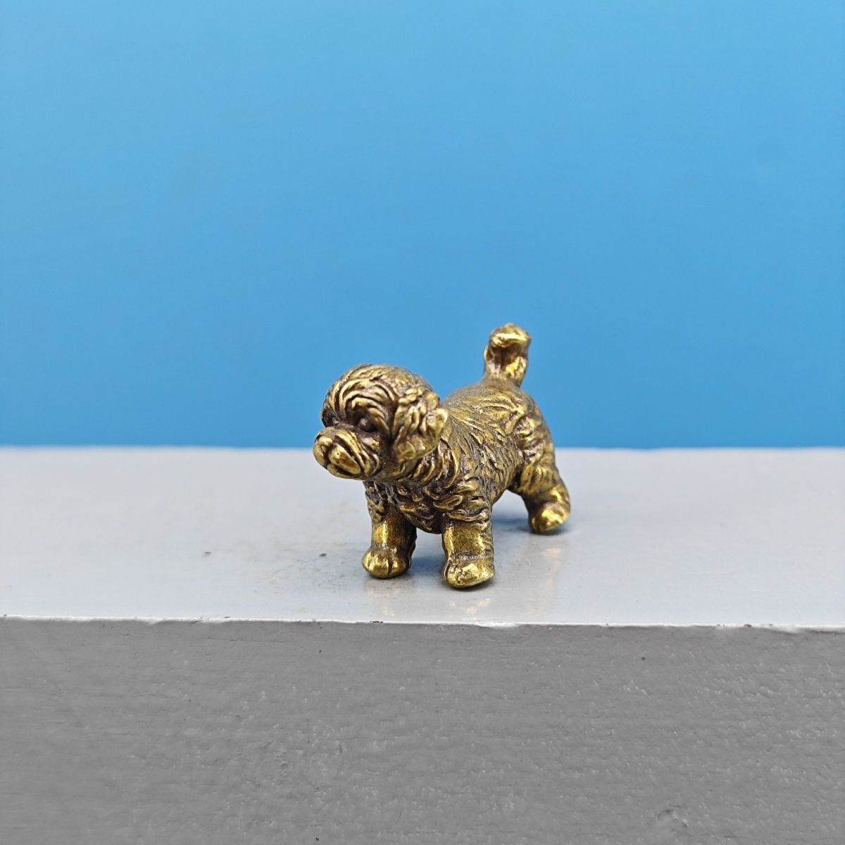 Mini-Messing-Hundestatue Franz – Vintage Collectible Bears Bewertung und Preis
