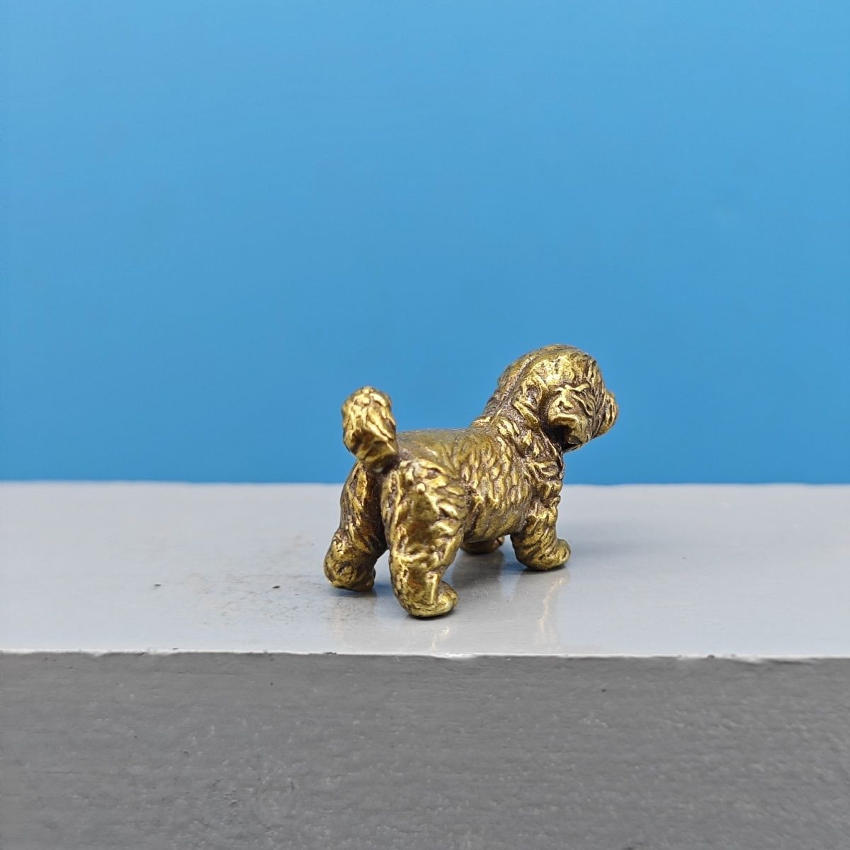 Mini-Messing-Hundestatue Franz – Vintage Collectible Bears Bewertung und Preis