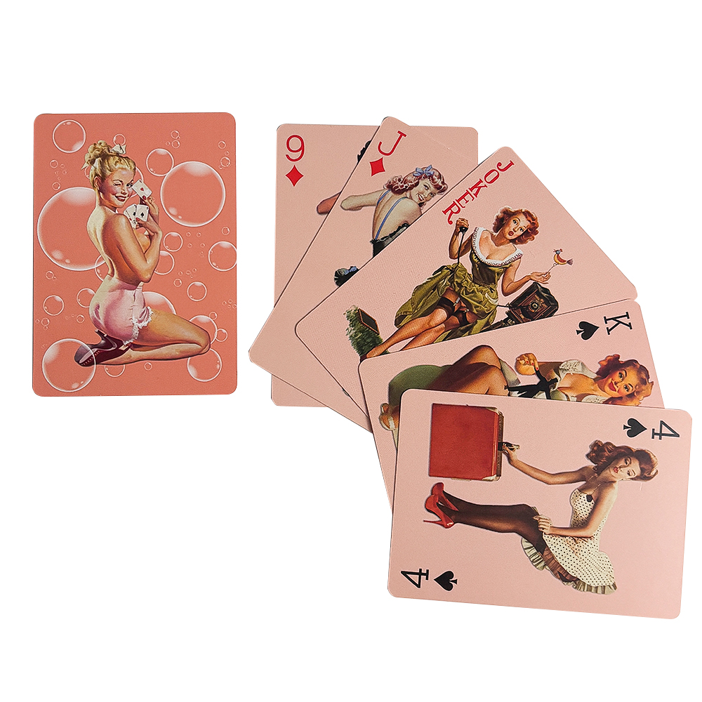 Pin-up-Spielkarten für Mädchen – Vintage Collectible Playing Cards Bewertung und Preis